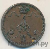 1 пенни 1875 года  Для Финляндии