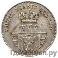 1 злотый 1835 года  Город Краков