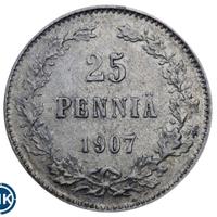 25 пенни 1907 года L Для Финляндии