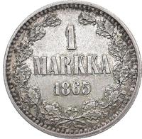 1 марка 1865 года S Для Финляндии