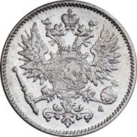 50 пенни 1908 года L Для Финляндии