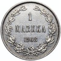 1 марка 1908 года L Для Финляндии