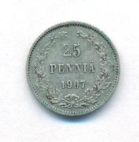 25 пенни 1907 года L Для Финляндии