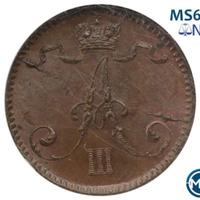 1 пенни 1883 года  Для Финляндии