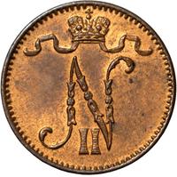 1 пенни 1913 года  Для Финляндии