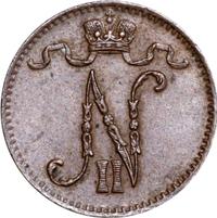 1 пенни 1900 года  Для Финляндии