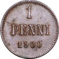 1 пенни 1900 года  Для Финляндии
