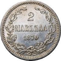 2 марки 1870 года S Для Финляндии