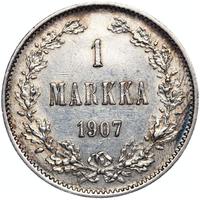 1 марка 1907 года L Для Финляндии