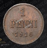 1 пенни 1916 года  Для Финляндии
