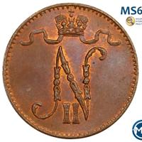 1 пенни 1906 года  Для Финляндии