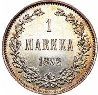 1 марка 1892 года L Для Финляндии
