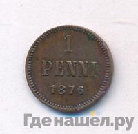 1 пенни 1876 года  Для Финляндии