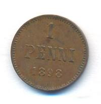 1 пенни 1898 года  Для Финляндии