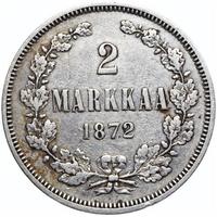 2 марки 1872 года S Для Финляндии