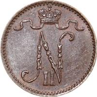 1 пенни 1902 года  Для Финляндии