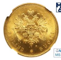 20 марок 1880 года S Для Финляндии