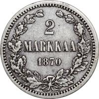 2 марки 1870 года S Для Финляндии