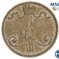 1 пенни 1893 года  Для Финляндии