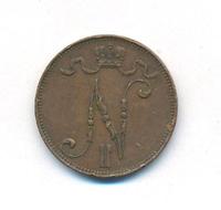 5 пенни 1908 года  Для Финляндии