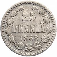 25 пенни 1868 года S Для Финляндии