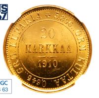 20 марок 1910 года L Для Финляндии