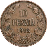 10 пенни 1912 года  Для Финляндии