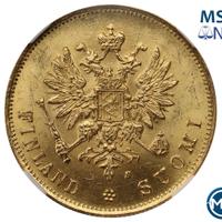 10 марок 1881 года S Для Финляндии