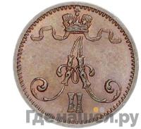 1 пенни 1872 года  Для Финляндии