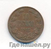 10 пенни 1912 года  Для Финляндии