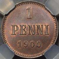 1 пенни 1900 года  Для Финляндии