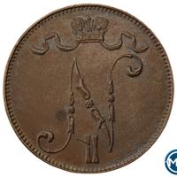 5 пенни 1907 года  Для Финляндии