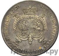 Талер 1780 года  Петр Брион