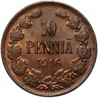 10 пенни 1916 года  Для Финляндии