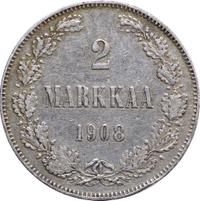 2 марки 1908 года L Для Финляндии