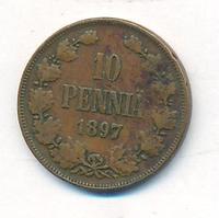 10 пенни 1897 года  Для Финляндии