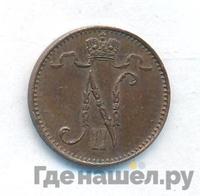 1 пенни 1898 года  Для Финляндии