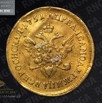 Двойной червонец 1751 года