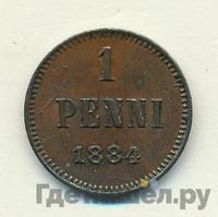 1 пенни 1884 года  Для Финляндии