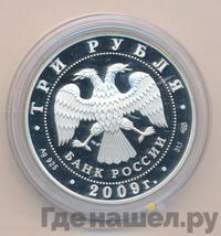 3 рубля 2009 года СПМД