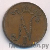 5 пенни 1896 года  Для Финляндии