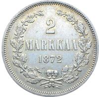2 марки 1872 года S Для Финляндии