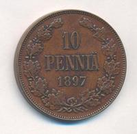 10 пенни 1897 года  Для Финляндии