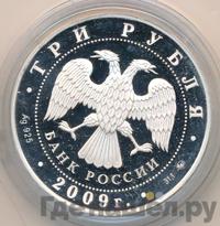 3 рубля 2009 года ММД