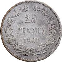 25 пенни 1901 года L Для Финляндии