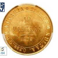 10 марок 1879 года S Для Финляндии