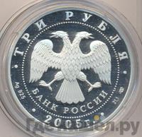 3 рубля 2005 года СПМД