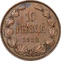 10 пенни 1912 года  Для Финляндии