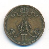 5 пенни 1865 года  Для Финляндии