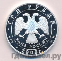 3 рубля 2005 года СПМД